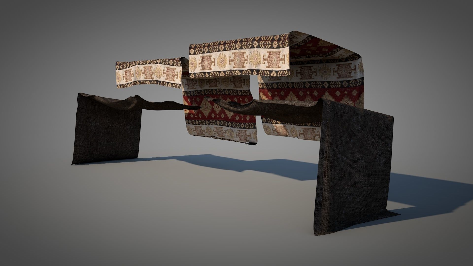 Bedouin Desert Tent v3 3D model_14