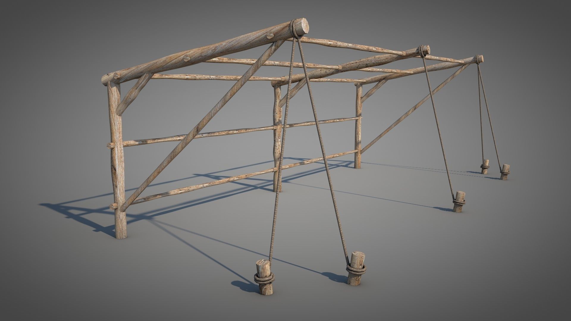 Bedouin Desert Tent v3 3D model_9