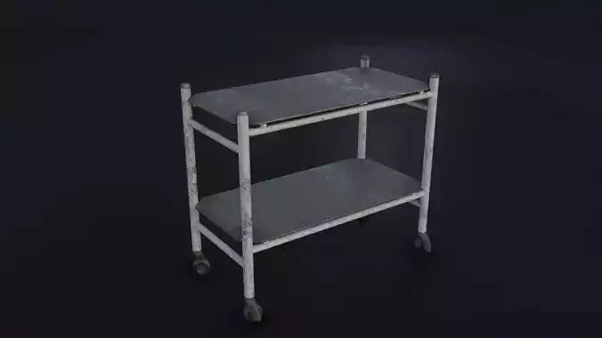 Old Dirty Surgical Trolley