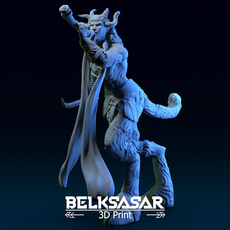 Satyr in Dynamic Pose 3D print model_2