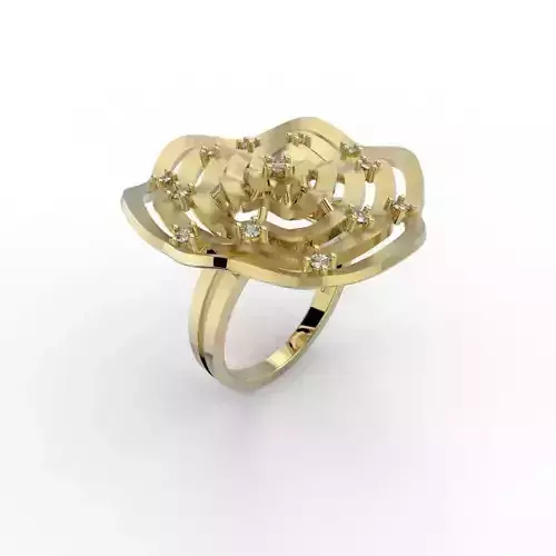 Ring Waves movement jewelry