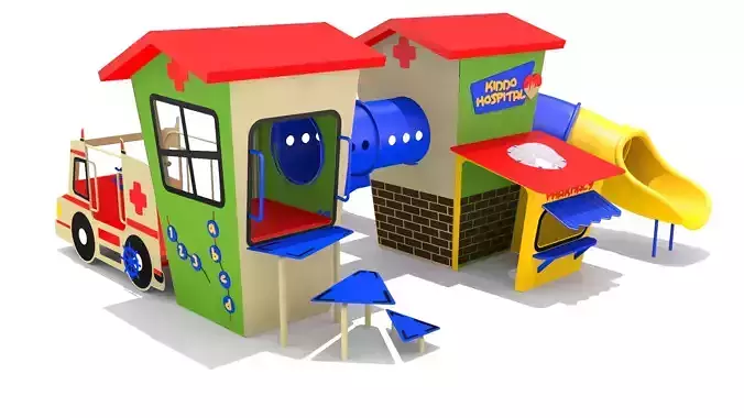Playground- Ambulance Clinic Playhouse