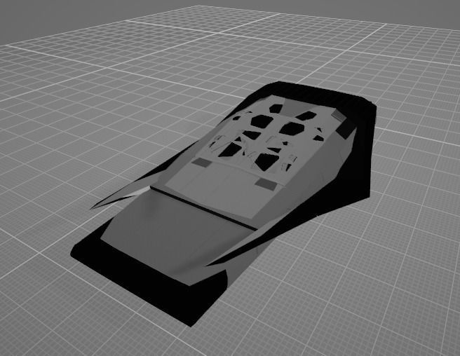 Spaceship Interstellar Ranger Space Ship Low-poly 3D model_10