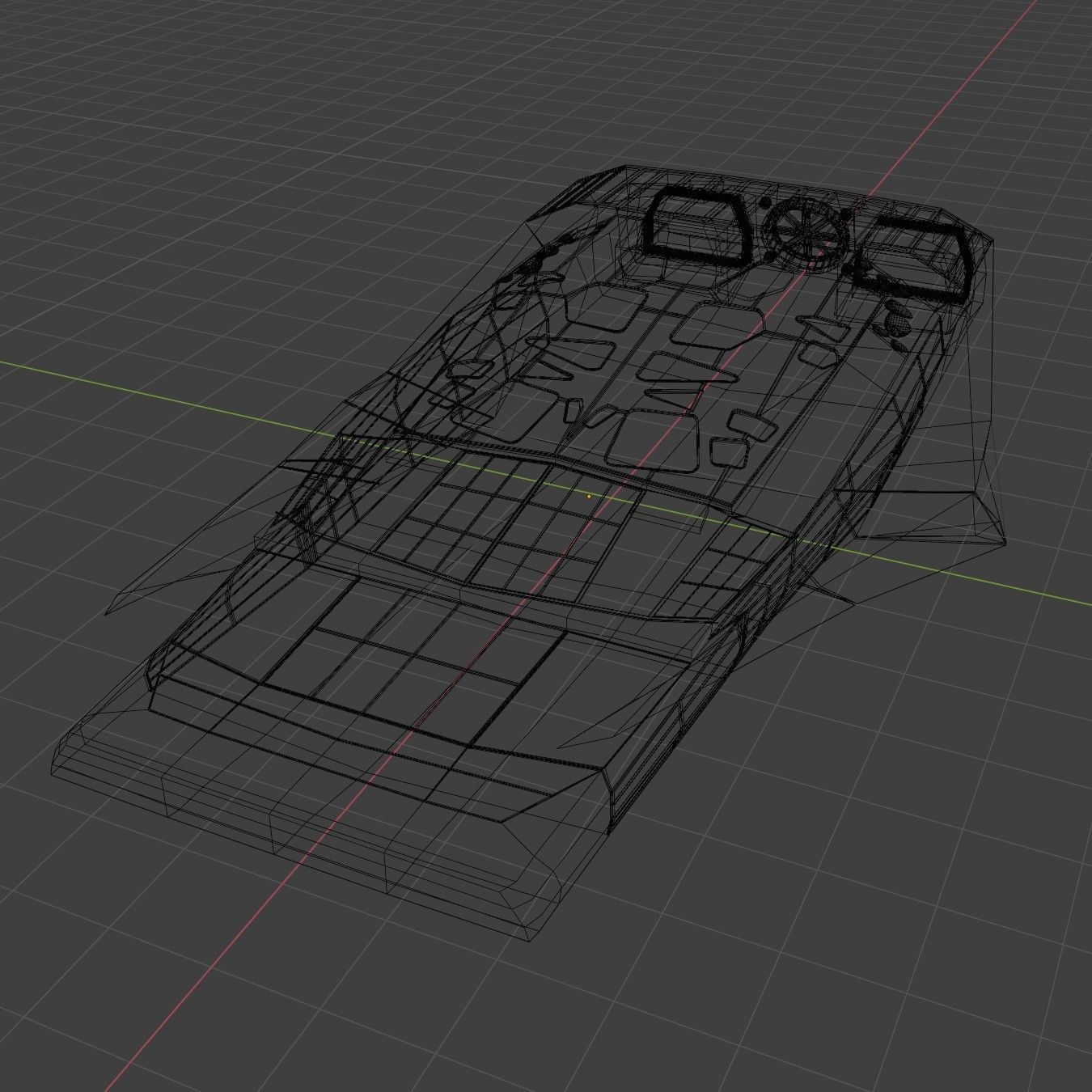 Spaceship Interstellar Ranger Space Ship Low-poly 3D model_5