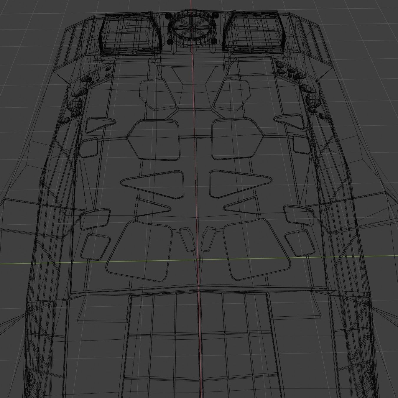 Spaceship Interstellar Ranger Space Ship Low-poly 3D model_8