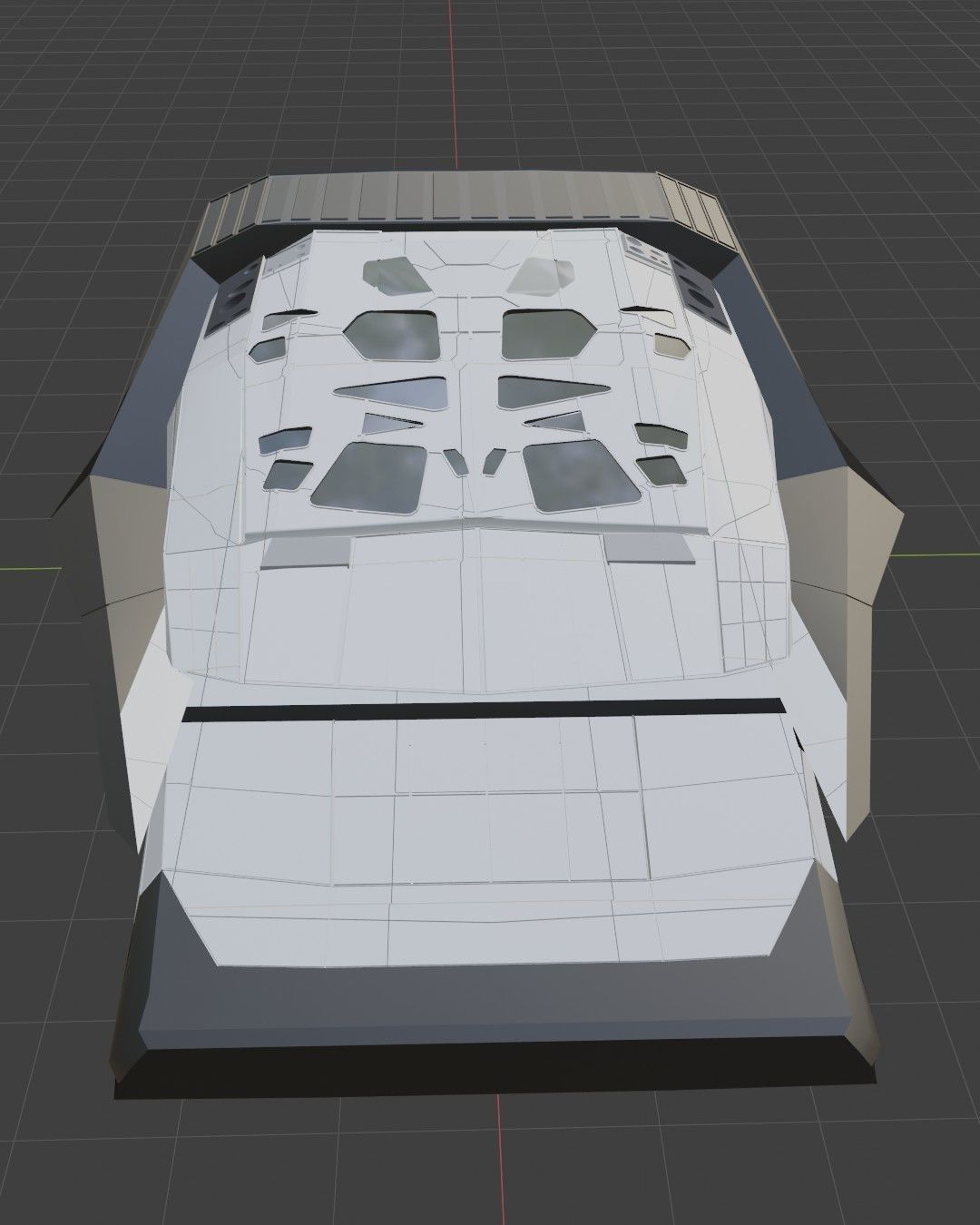 Spaceship Interstellar Ranger Space Ship Low-poly 3D model_3