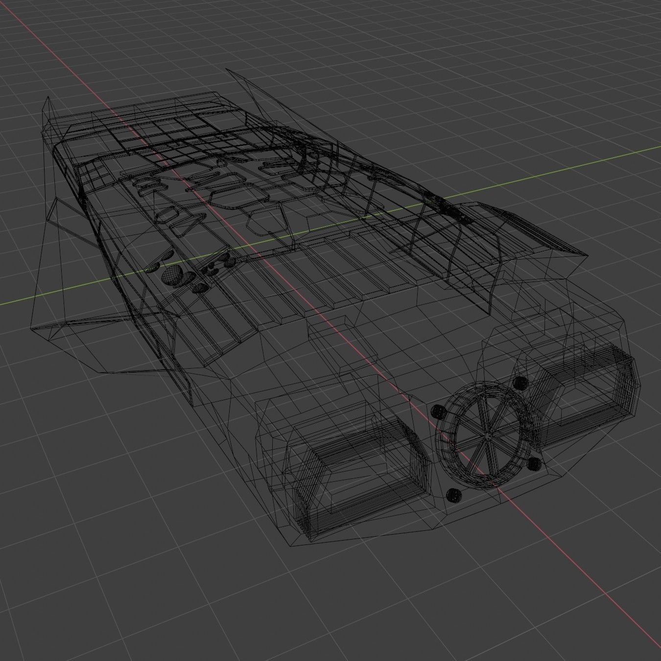 Spaceship Interstellar Ranger Space Ship Low-poly 3D model_6