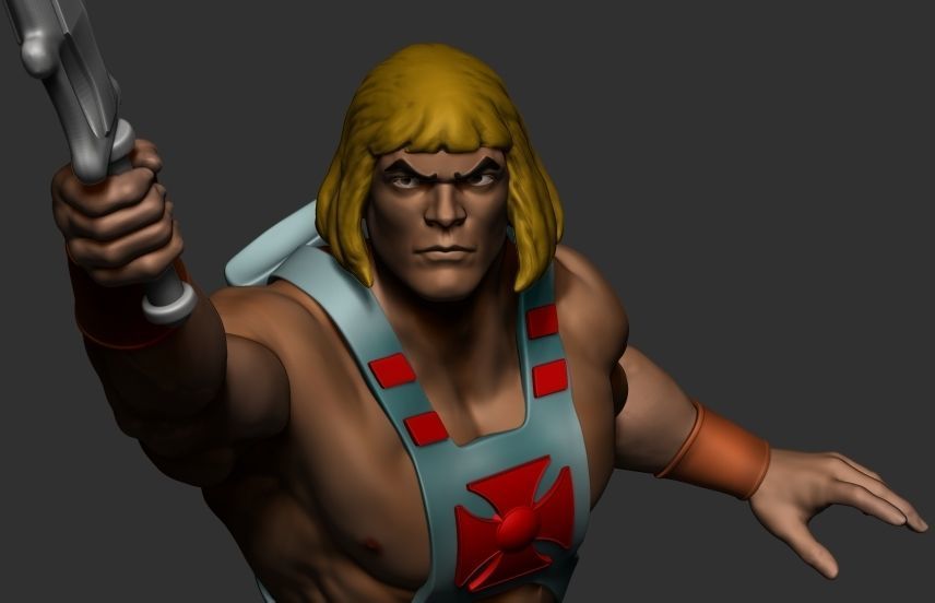 He-man statue 3D print model_6