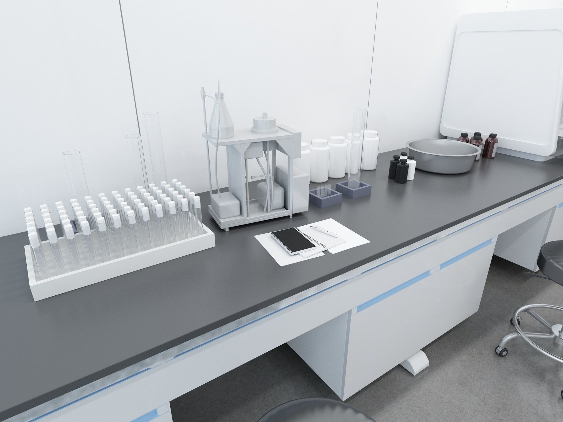 Biological Experiment Sample Storage Room 3D model CGTrader