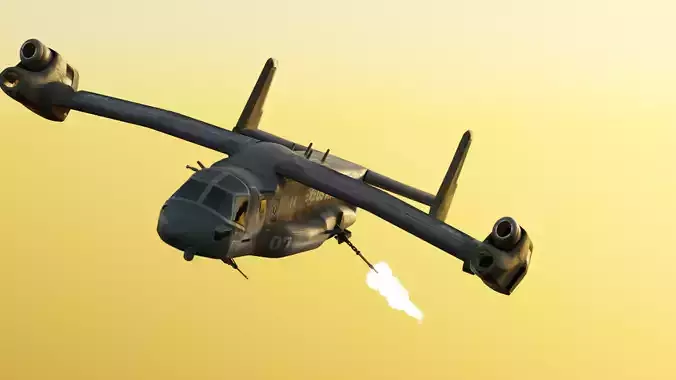 VTOL transporter gunship