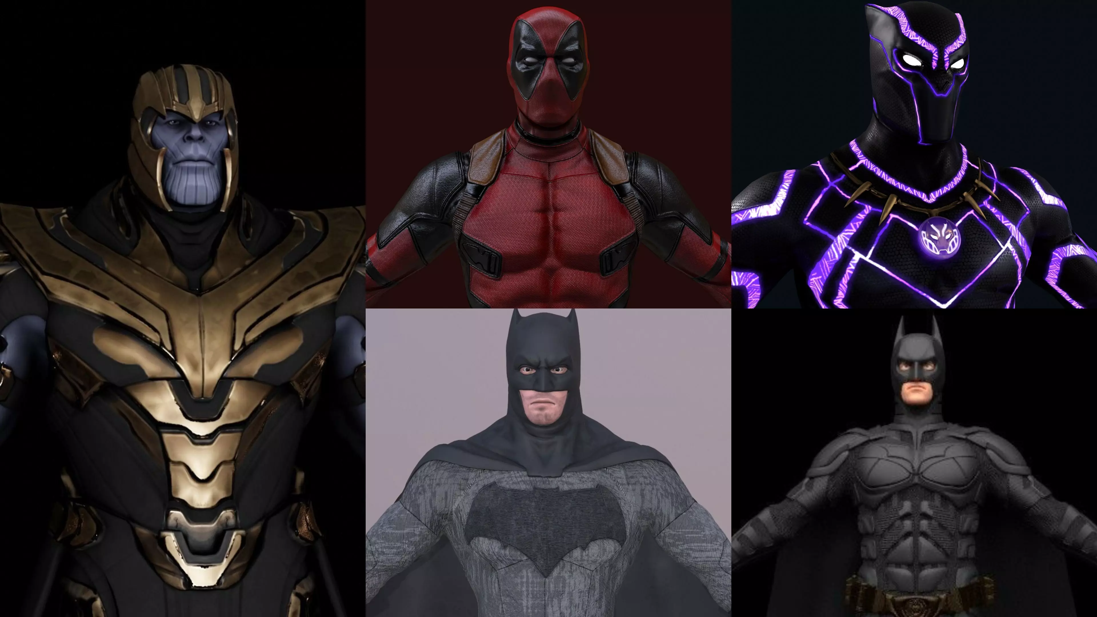 SUPERHEROS 3D Model Collection_0