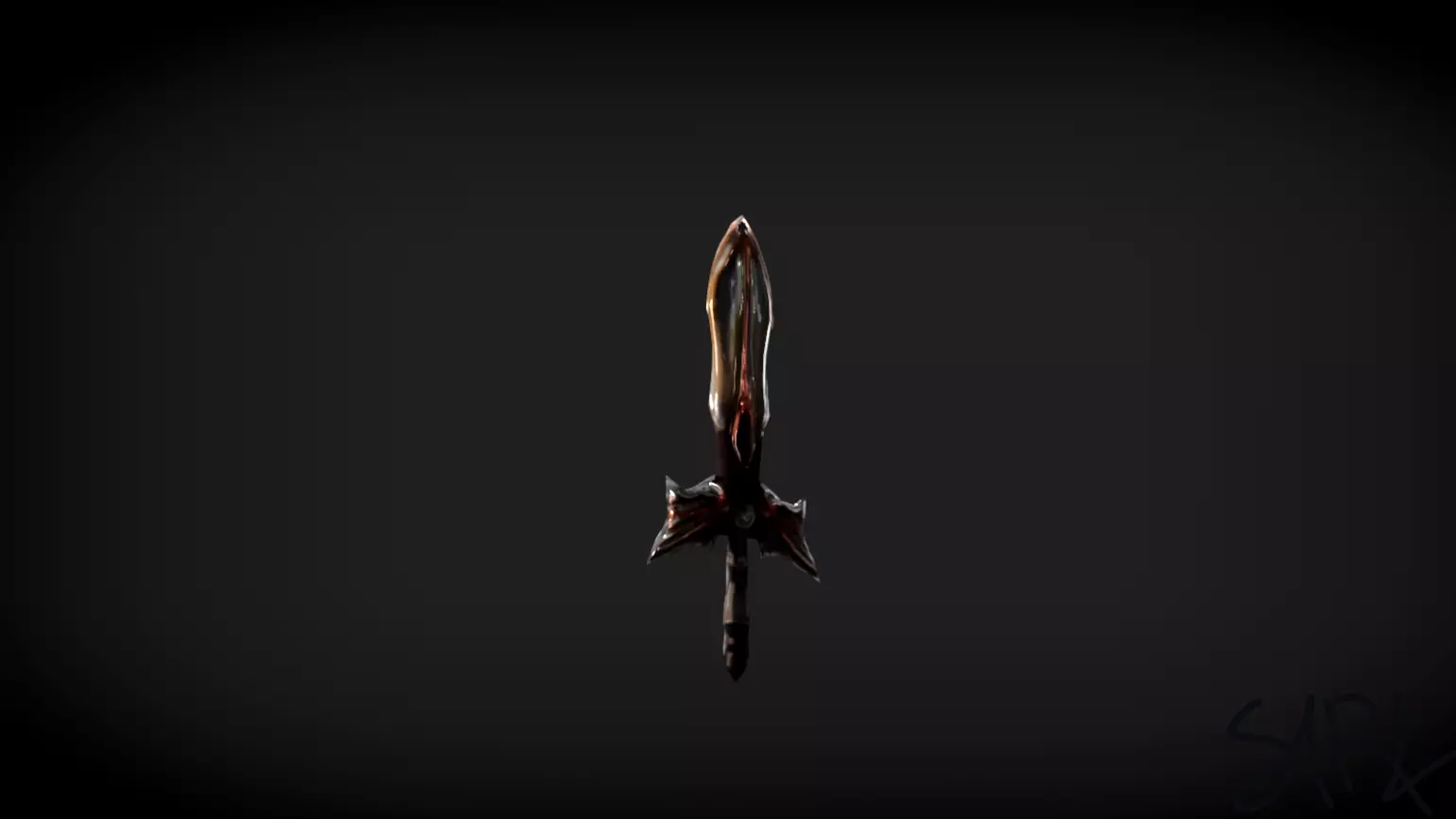 ToothFish Sword Free low-poly 3D model