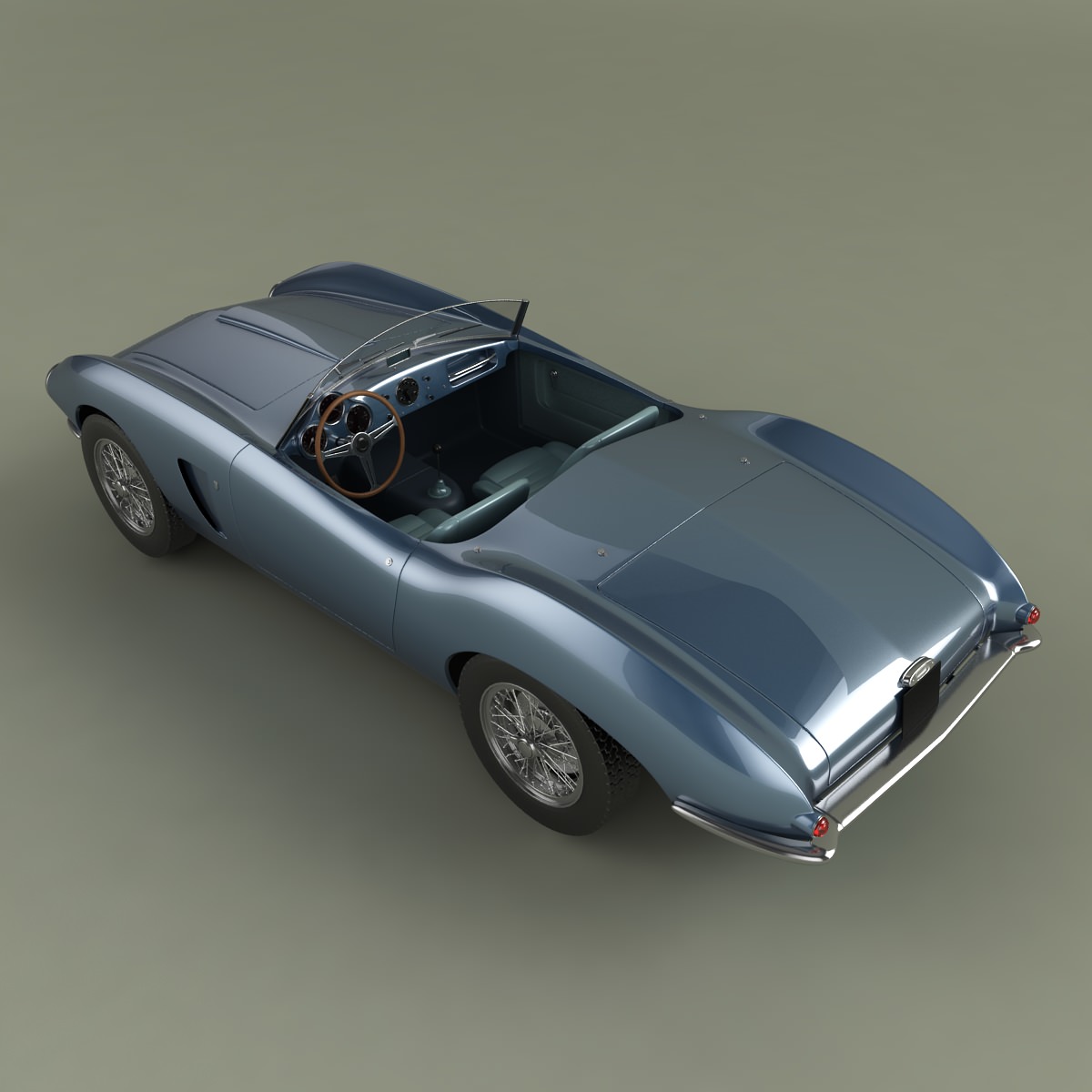 Aston Martin DB2 4 Bertone Spider 3D model_5