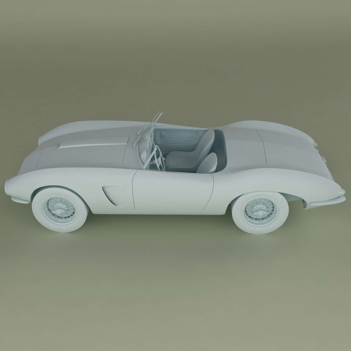 Aston Martin DB2 4 Bertone Spider 3D model_10