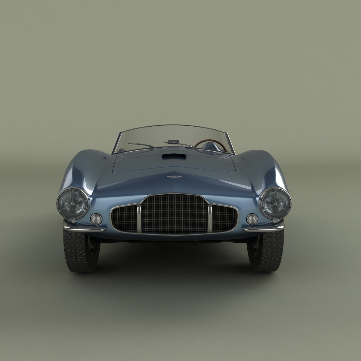 Aston Martin DB2 4 Bertone Spider 3D model_4