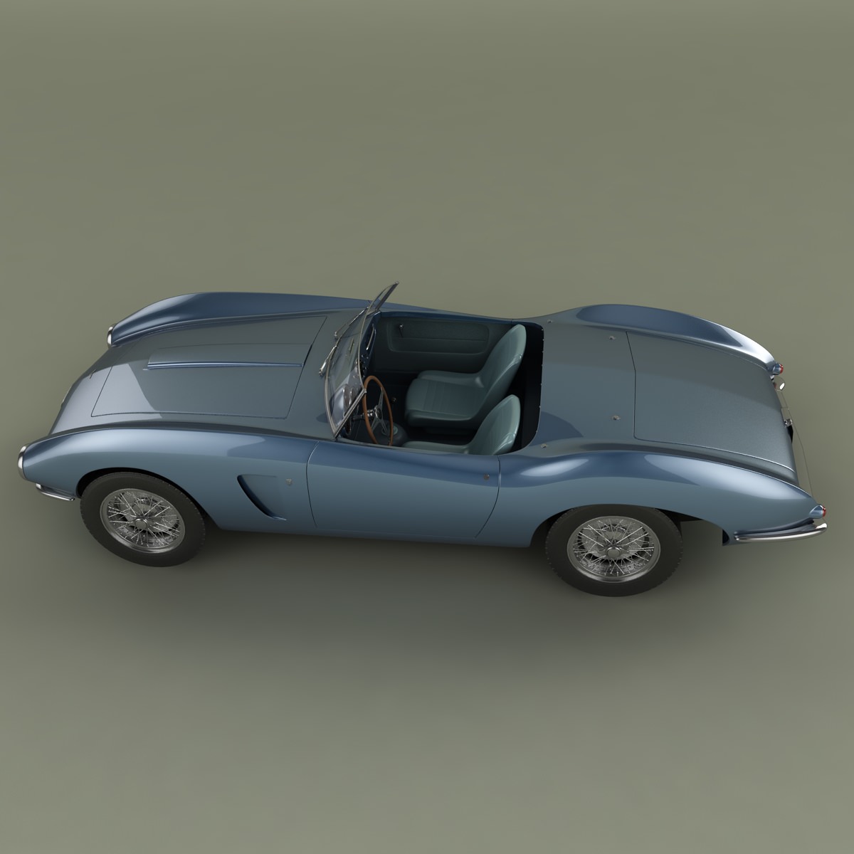 Aston Martin DB2 4 Bertone Spider 3D model_6