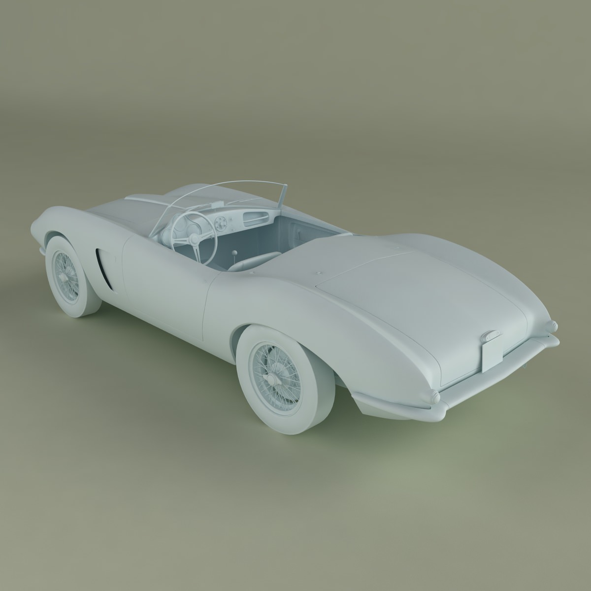 Aston Martin DB2 4 Bertone Spider 3D model_11