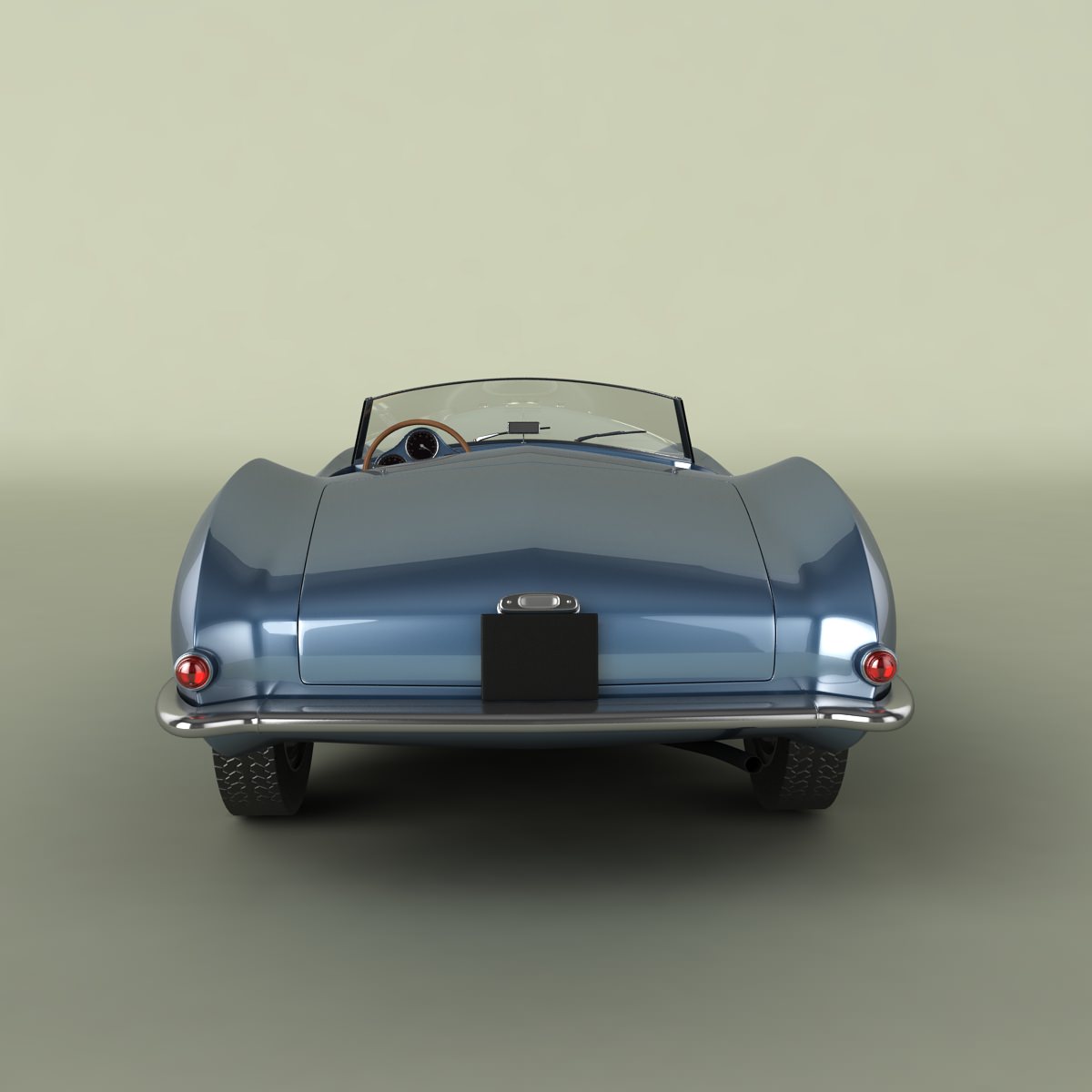 Aston Martin DB2 4 Bertone Spider 3D model_1