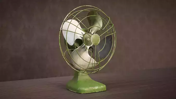 Realistic Old Vintage Fan