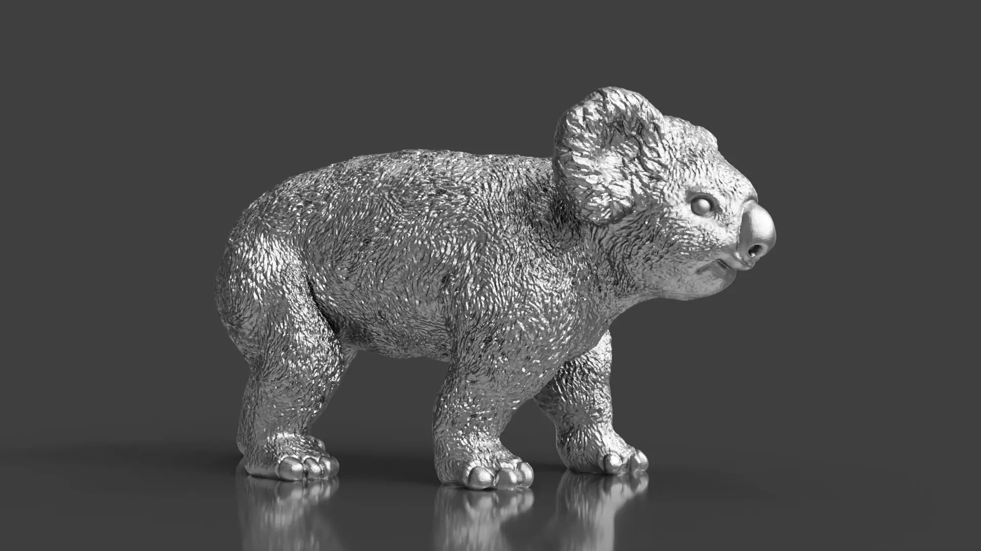 Zoo Realism Toy Koala 3D Model STL 3D print model_0