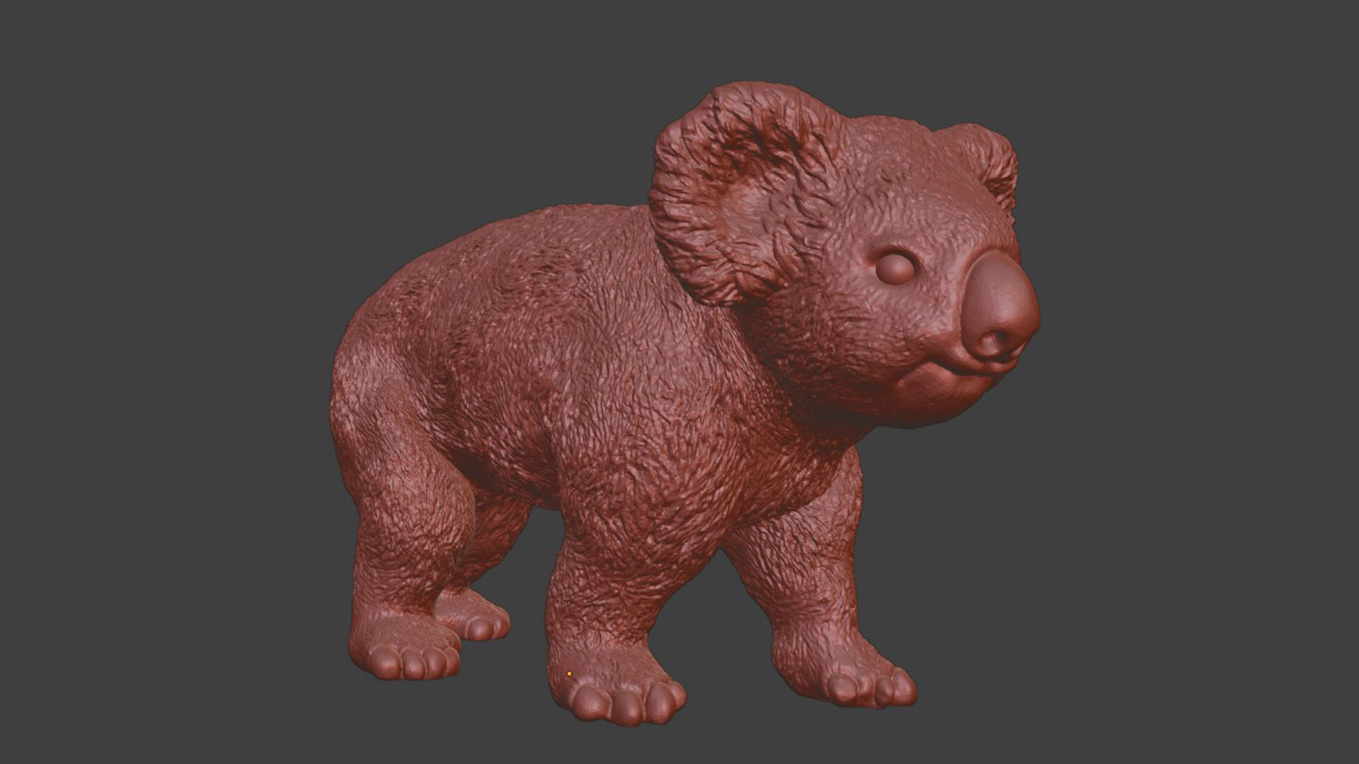 Zoo Realism Toy Koala 3D Model STL 3D print model_7
