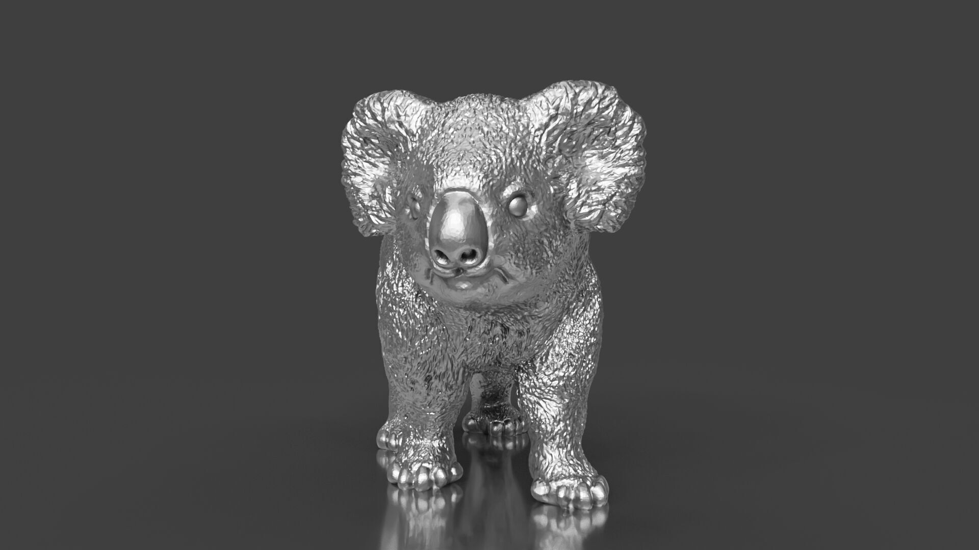 Zoo Realism Toy Koala 3D Model STL 3D print model_5