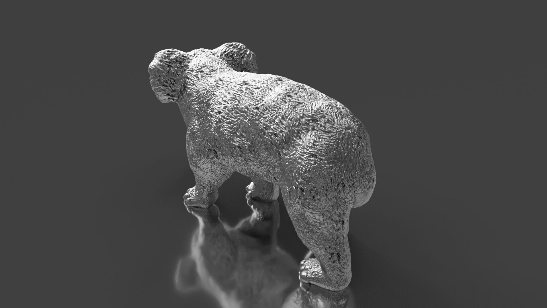 Zoo Realism Toy Koala 3D Model STL 3D print model_3