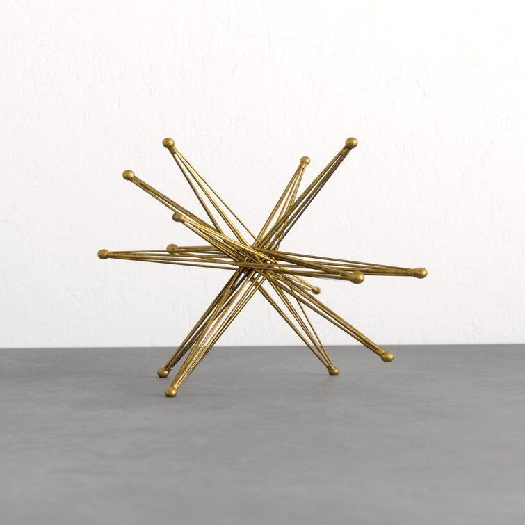 Wire Exploding Star Sculpture 3D model_7