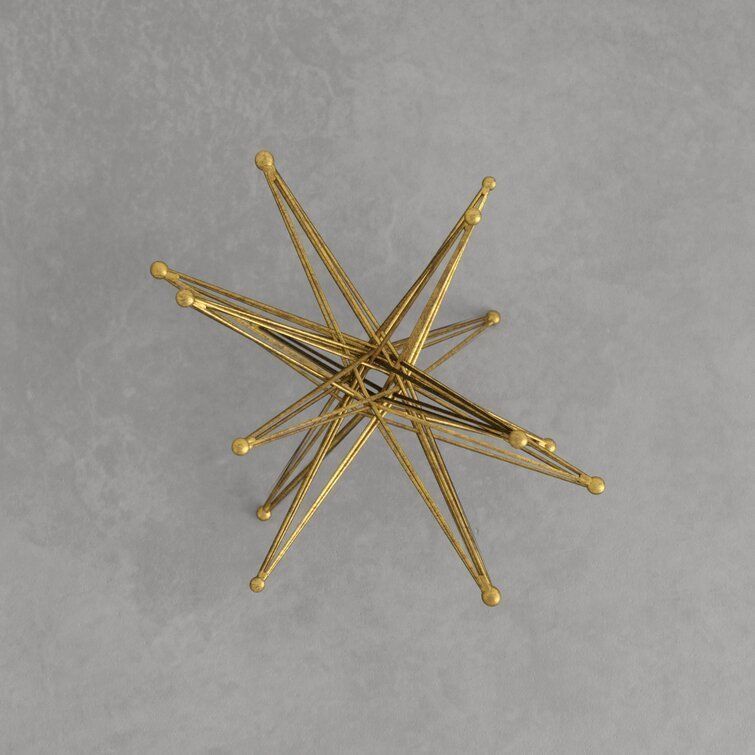 Wire Exploding Star Sculpture 3D model_6