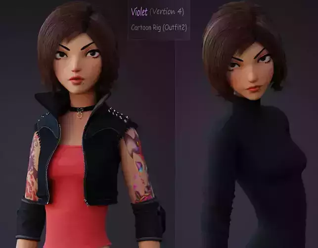 Violet Rig 2 outfit