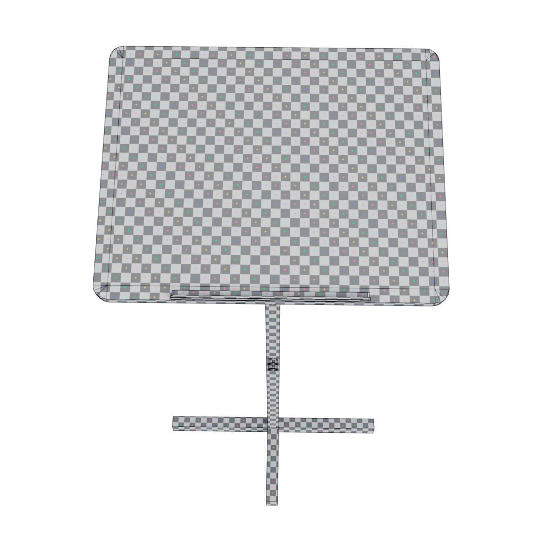 Pulpit - Podium Teacher Low-poly 3D model_28