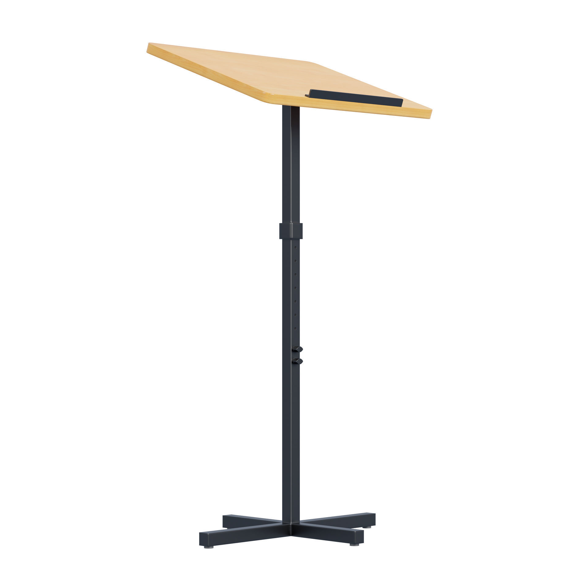 Pulpit - Podium Teacher Low-poly 3D model_5