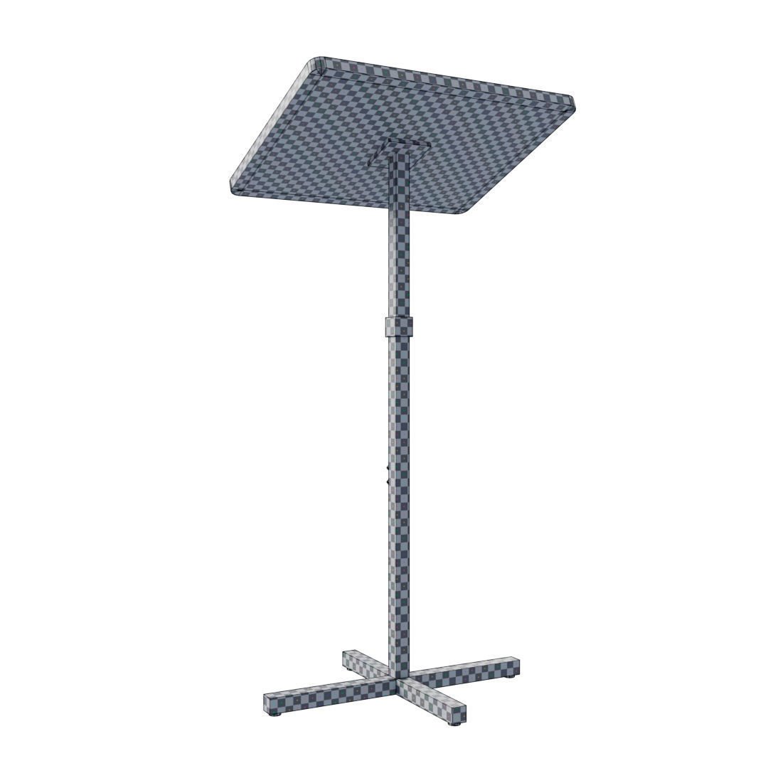 Pulpit - Podium Teacher Low-poly 3D model_23