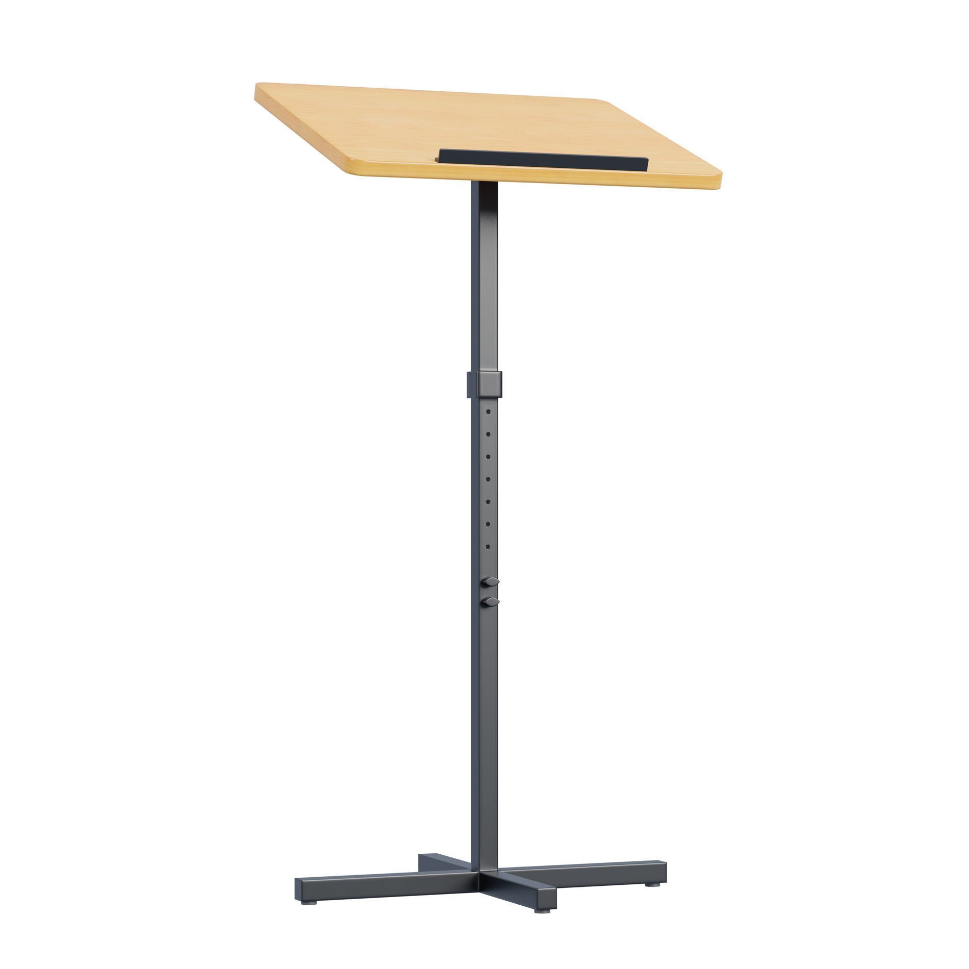 Pulpit - Podium Teacher Low-poly 3D model_4