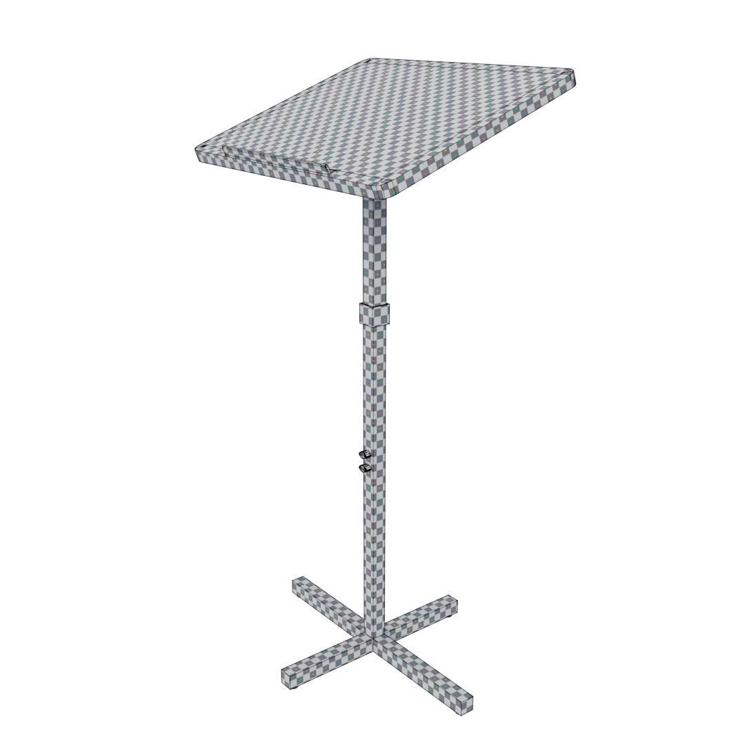 Pulpit - Podium Teacher Low-poly 3D model_24
