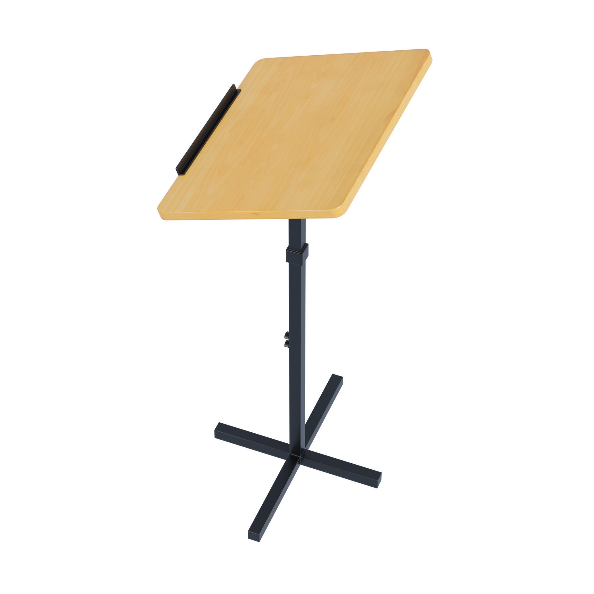 Pulpit - Podium Teacher Low-poly 3D model_3