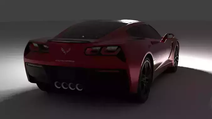 car fully modeled Low-poly 3D model