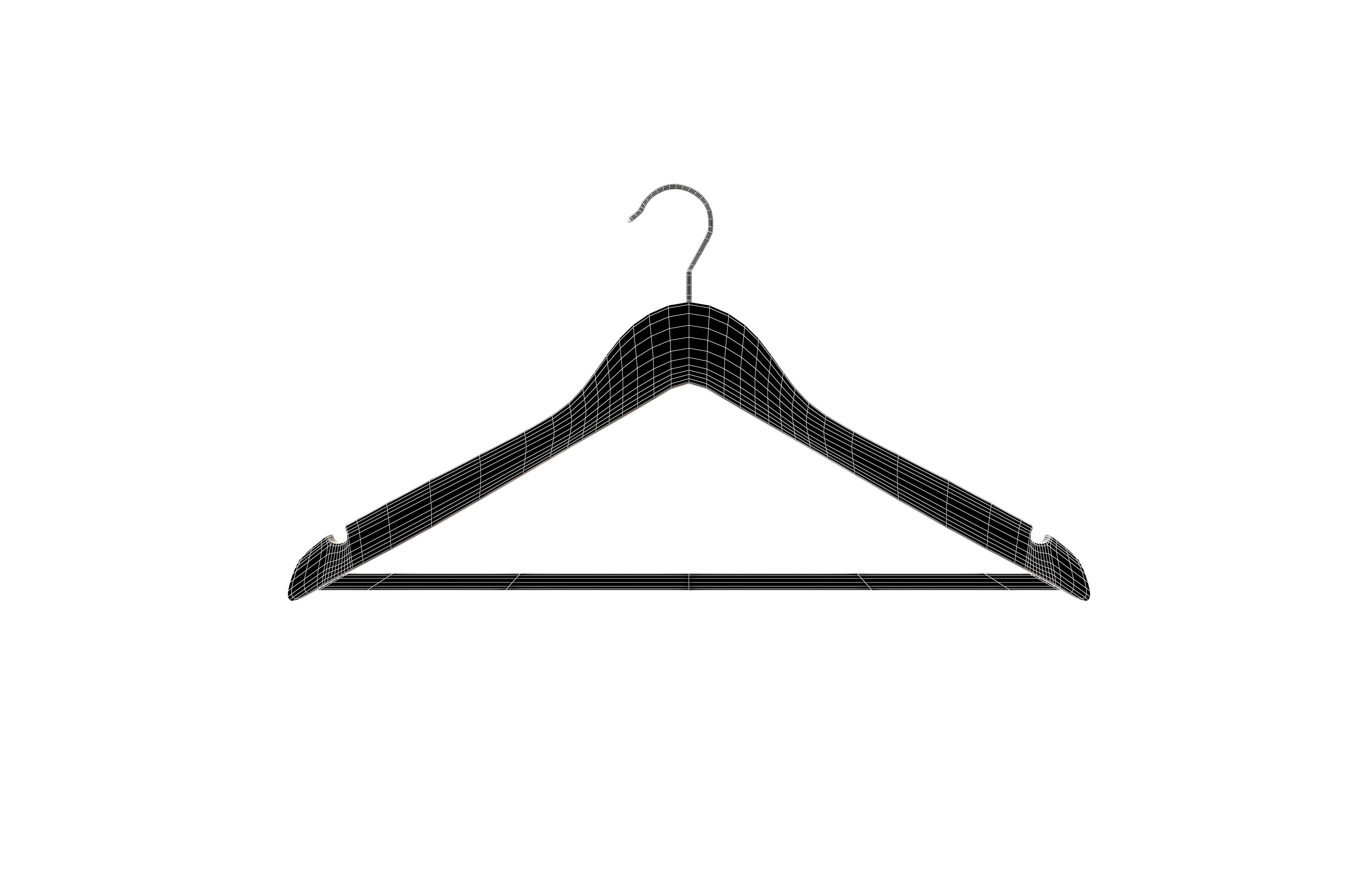 Clothes Hanger v1 002 Low-poly 3D model_7