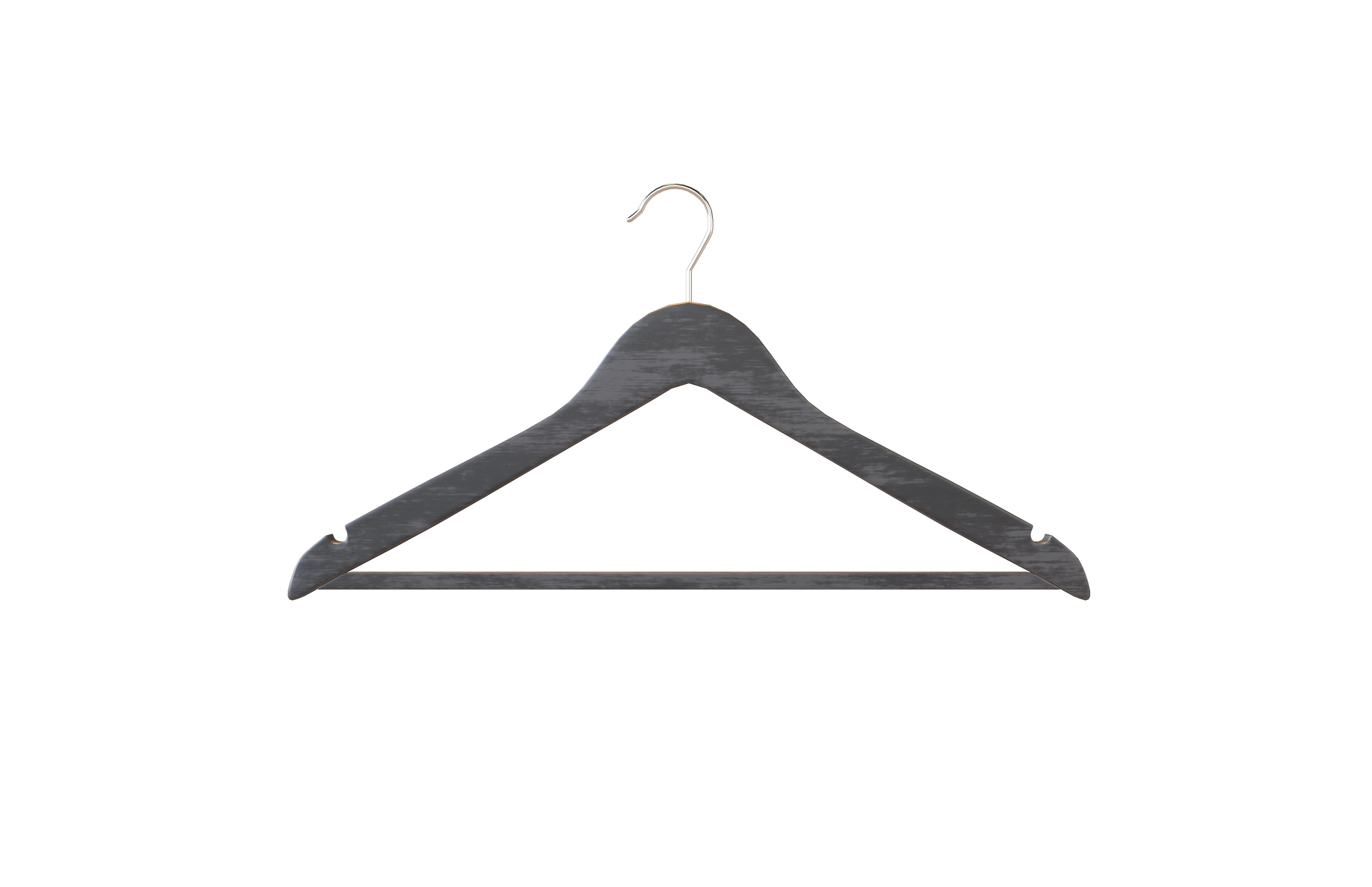 Clothes Hanger v1 002 Low-poly 3D model_1