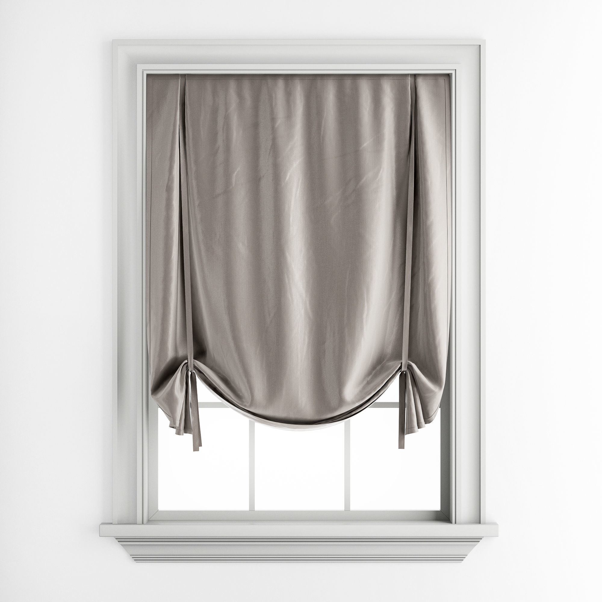 Roman blinds 27 3D model_4