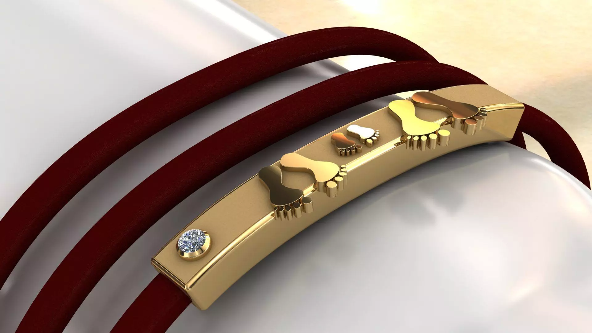 FootPrint Family Bracelet 3D print model