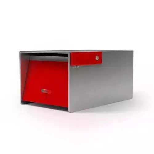 Red And Grey Mailbox
