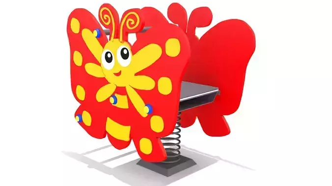 Playground- Butterfly Rider Low-poly 3D model