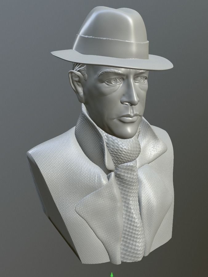 Erich Maria Remarque 3D print model_10