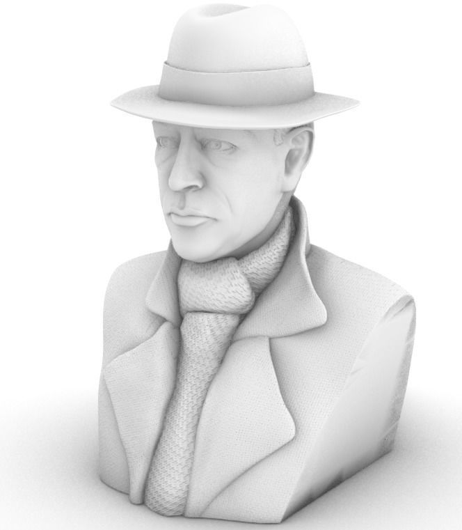 Erich Maria Remarque 3D print model_3