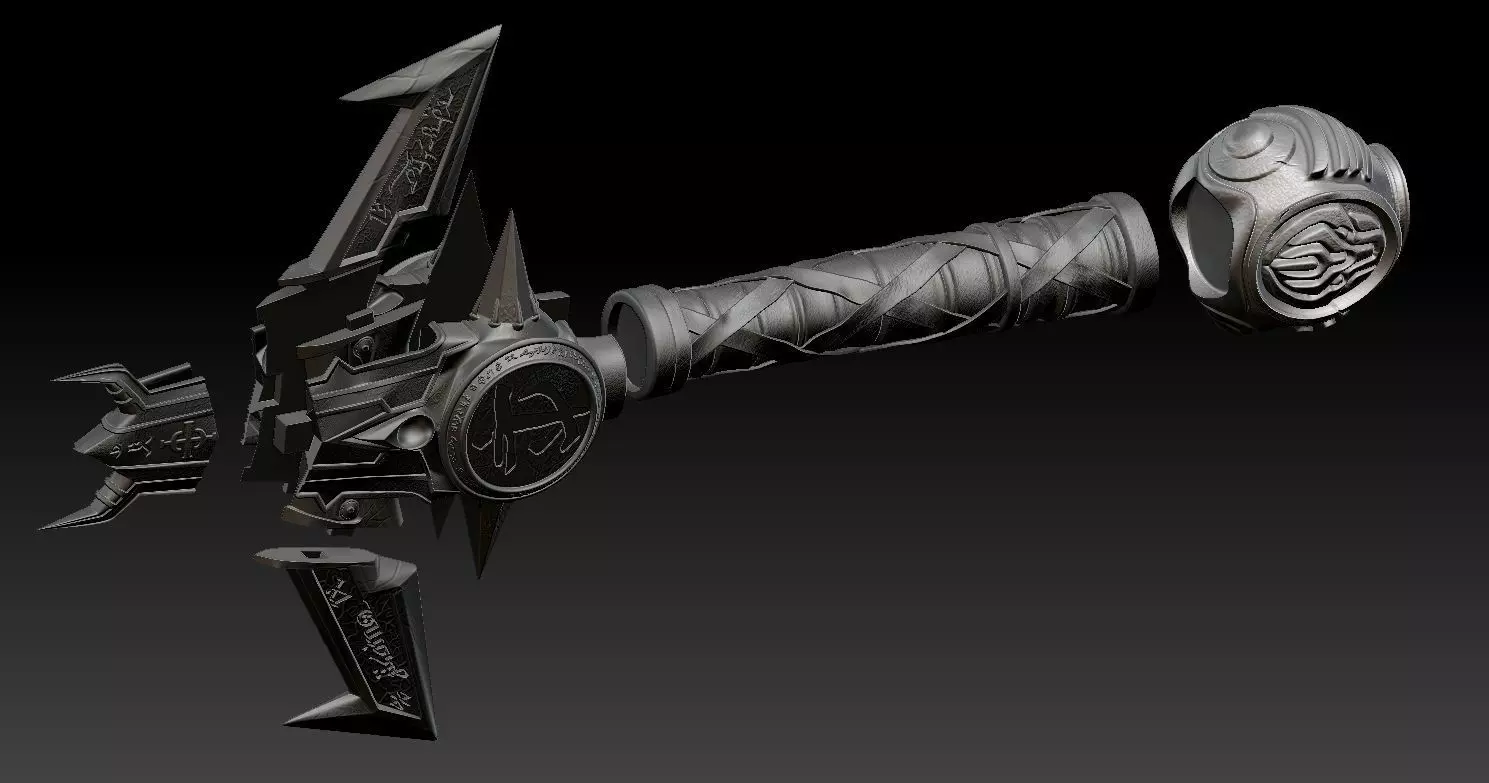 Doom Eternal Crucible Blade Handle 3D print model