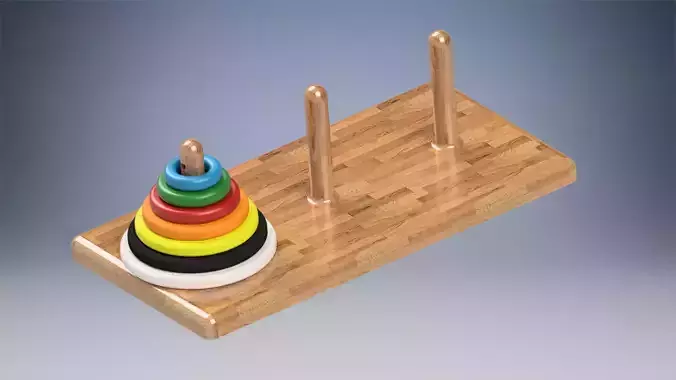 Tower of Hanoi to 3D print