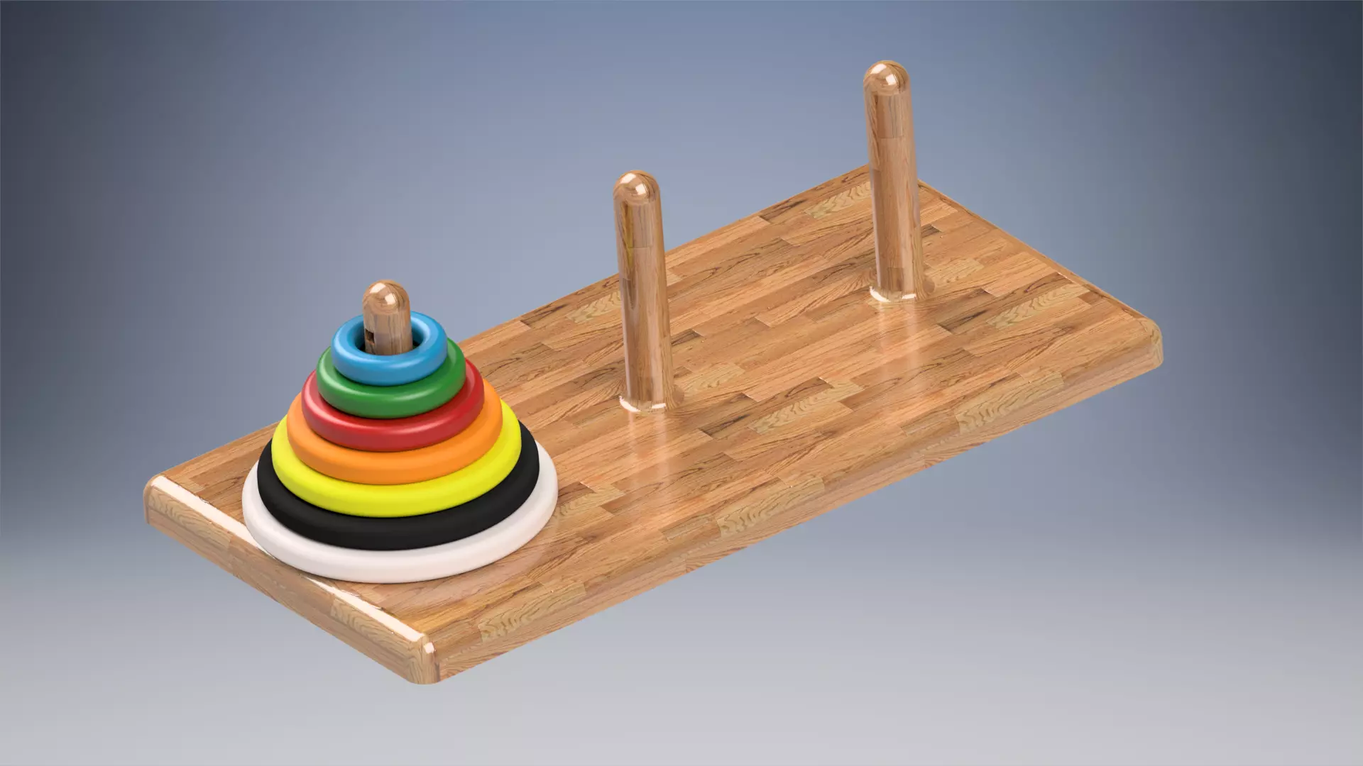 Tower of Hanoi to 3D print 3D print model