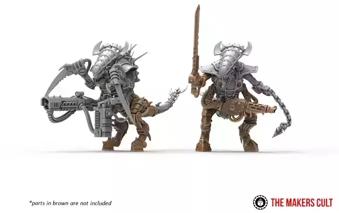 Iron Hive  - Warriors set2 and alpha version 3D print model