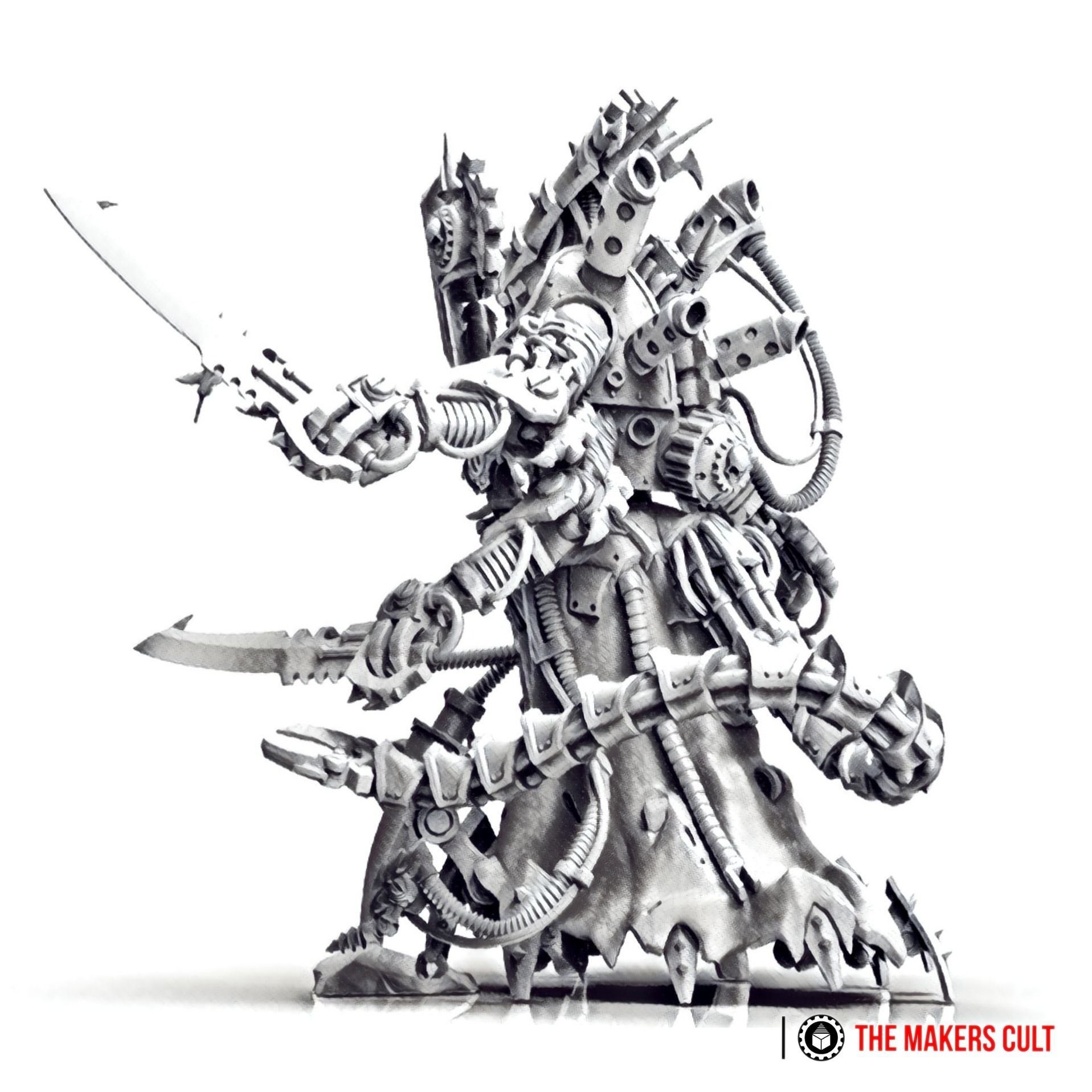 Magna Nemeriss - Iron Hive Swarmlady - Dark Techno Archpriestess 3D print model_9